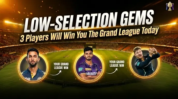 Low-Selection Gems: These 3 Players Will Win You the Grand League Today