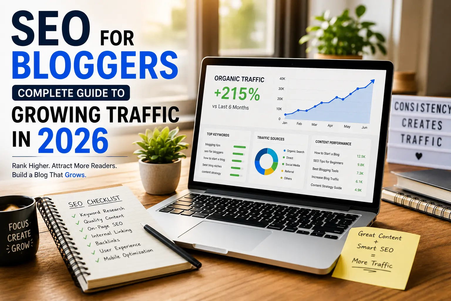SEO for Bloggers: Complete Guide to Growing Traffic in 2026