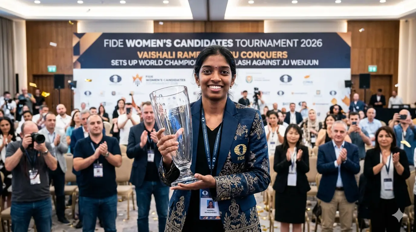 Vaishali Rameshbabu Wins Women’s Candidates 2026: Historic World Title Clash vs Ju Wenjun