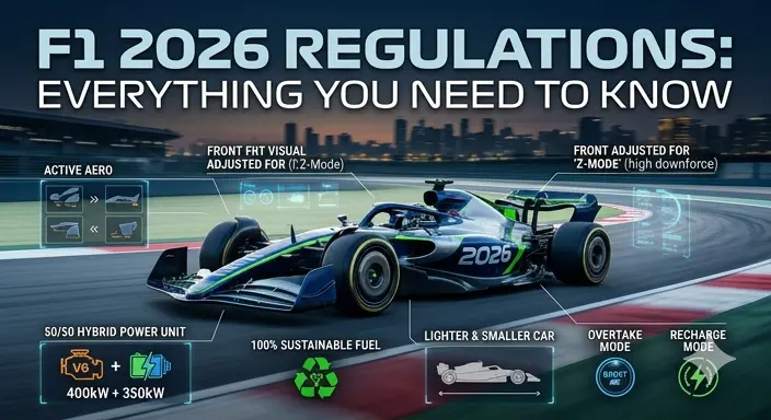 F1 2026 Regulations Guide: Engines, Active Aero & Rules Explained