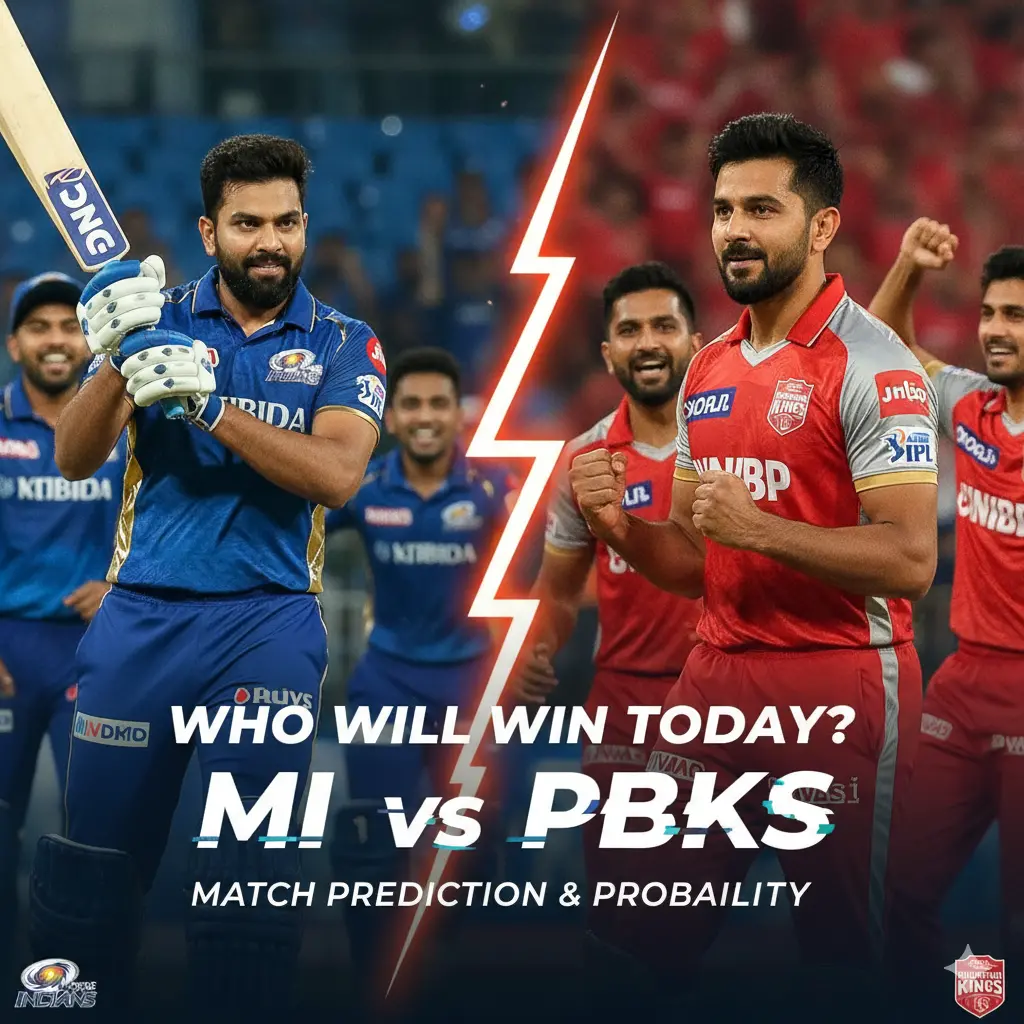 Who Will Win Today? Mumbai Indians vs Punjab Kings Match Prediction & Probability