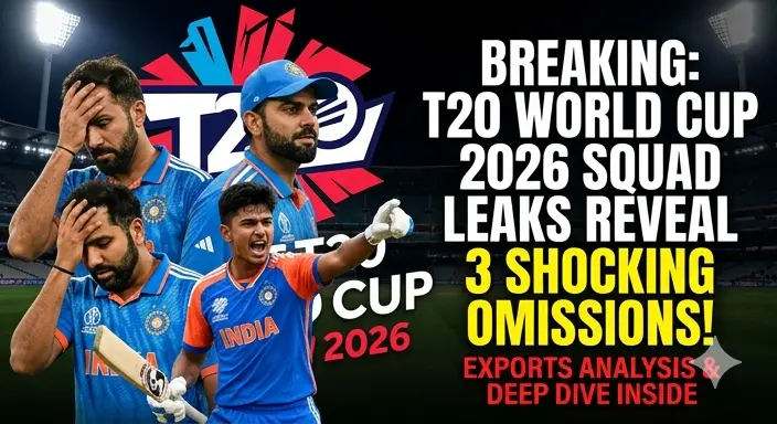 Breaking: T20 World Cup 2026 Squad Leaks Reveal 3 Shocking Omissions