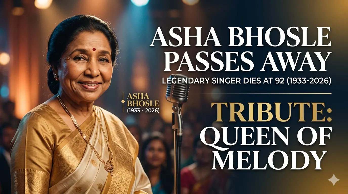 Asha Bhosle Passes Away at 92: A Tribute to the Queen of Melody