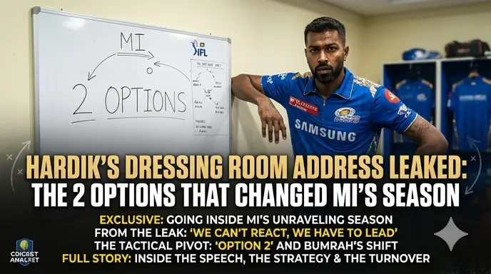 Hardik’s Dressing Room Address Leaked: "2 Options" That Changed MI’s Season