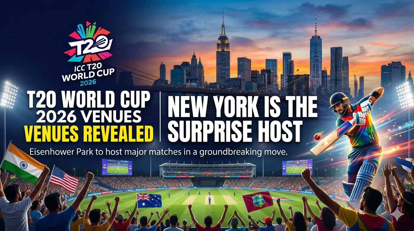 T20 World Cup 2026 Venues Revealed: Why New York is the Surprise Host