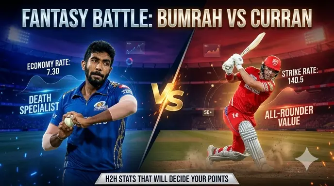 Jasprit Bumrah vs Sam Curran: The H2H Stats That Will Decide Your Fantasy Points