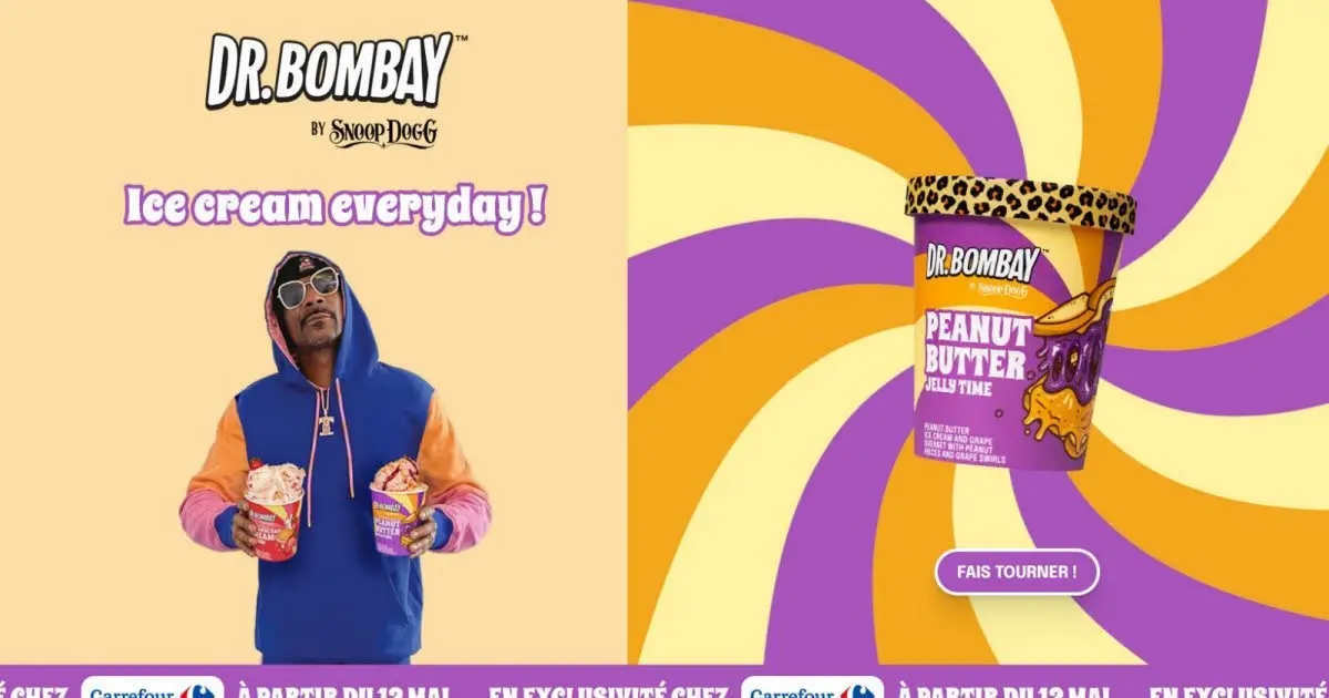 Franche-Comté 
                        
                                                Dr Bombay, les glaces de Snoop Dogg, seront fabriquées en Franche-Comté